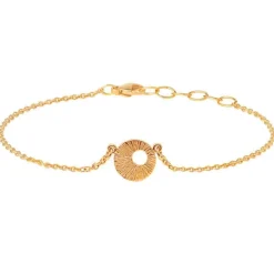 HEIRING ARMBÅND MED DRØMMEFANGER MINI I FORGYLDT SØLV - 51-4-76FG