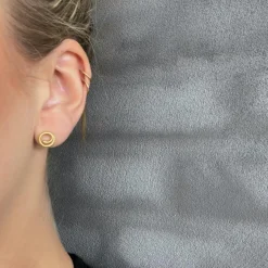 HEIRING CIRKUS ØRESTIK MINI SØLV FORGYLDT - 52-1-24FG