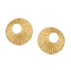 HEIRING DREAM CATCHER ØRESTIK MINI SØLV FORGYLDT -51-4-73FG