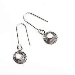 HEIRING DRØMMEFANGER ØREBØJLE I RHODINERET SØLV - 51-4-73OH-RH