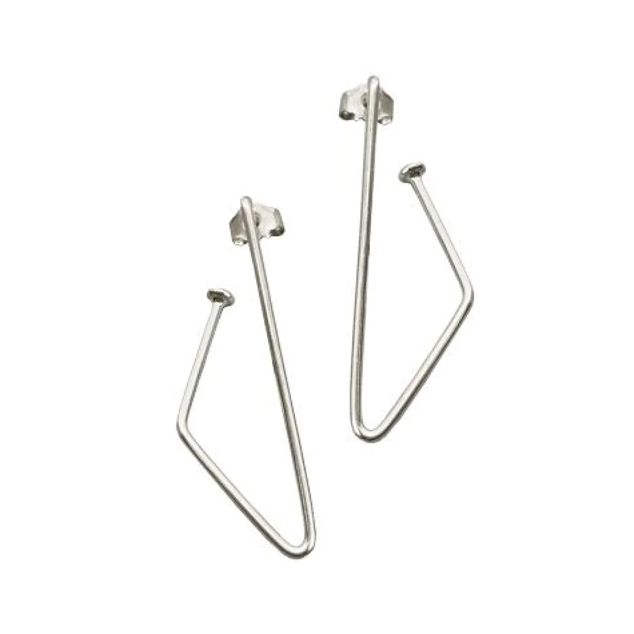 HEIRING EDGE ØRERINGE SØLV RHODINERET - 29-9-07RH