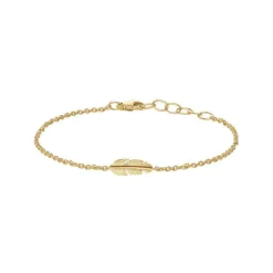 HEIRING FJER ARMBÅND MINI I FORGYLDT SØLV - 51-6-02FG