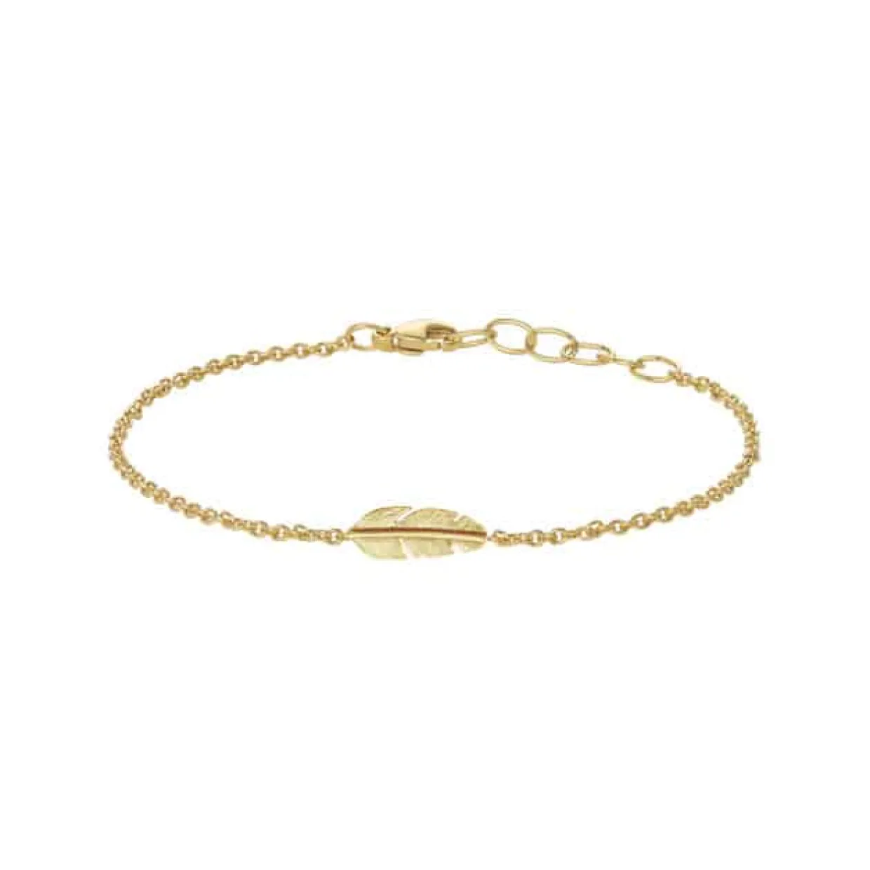 HEIRING FJER ARMBÅND MINI I FORGYLDT SØLV - 51-6-02FG