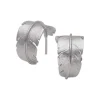 HEIRING FJER CREOL ØRERINGE LARGE I SØLV - 51-5-99RH
