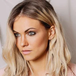 HEIRING FJER ØRERINGE SØLV OXYDERET MED KÆDER - 51-5-98ØH/KÆ/OX