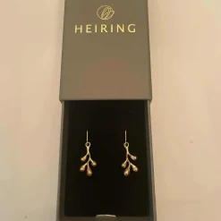 HEIRING FLOREA ØREHÆNGERE I FORGYLDT SØLV - 53-6-67FG