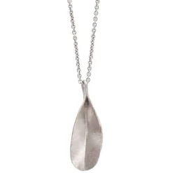 HEIRING GRASS VEDHÆNG LILLE BRED I RHODINERET SØLV - 52-0-65RH