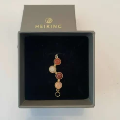 HEIRING HORIZON TOP RØD MIX TIL ARMBÅND I FORGYLDT SØLV - 53-4-39FG-2