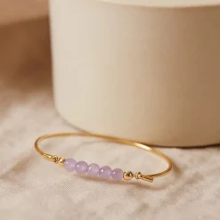 HEIRING LYS AMETYST TOP TIL MULTI ARMRING I FORGYLDT SØLV - 53-4-22FG