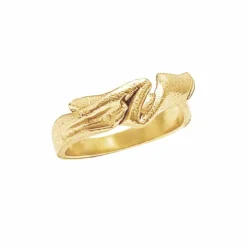 HEIRING MILLE NO. 3 RING FORGYLDT SØLV - 53-3-73FG