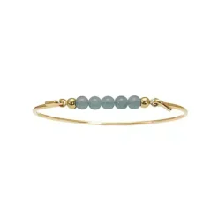 HEIRING MULTI BANGLE STØRRELSE M ARMBÅND AQUAMARIN - 53-4-08FG