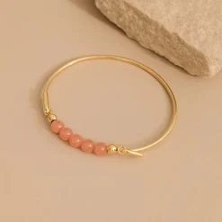 HEIRING RØD QUARTZ TOP TIL MULTI ARMBÅND FORGYLDT SØLV - 53-4-25FG