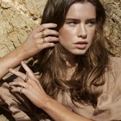 HEIRING RING MILLE NO. 4 SØLV FORGYLDT - 53-3-74FG