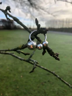 HEIRING RING SØLV MED BOBLER - 29-2-89