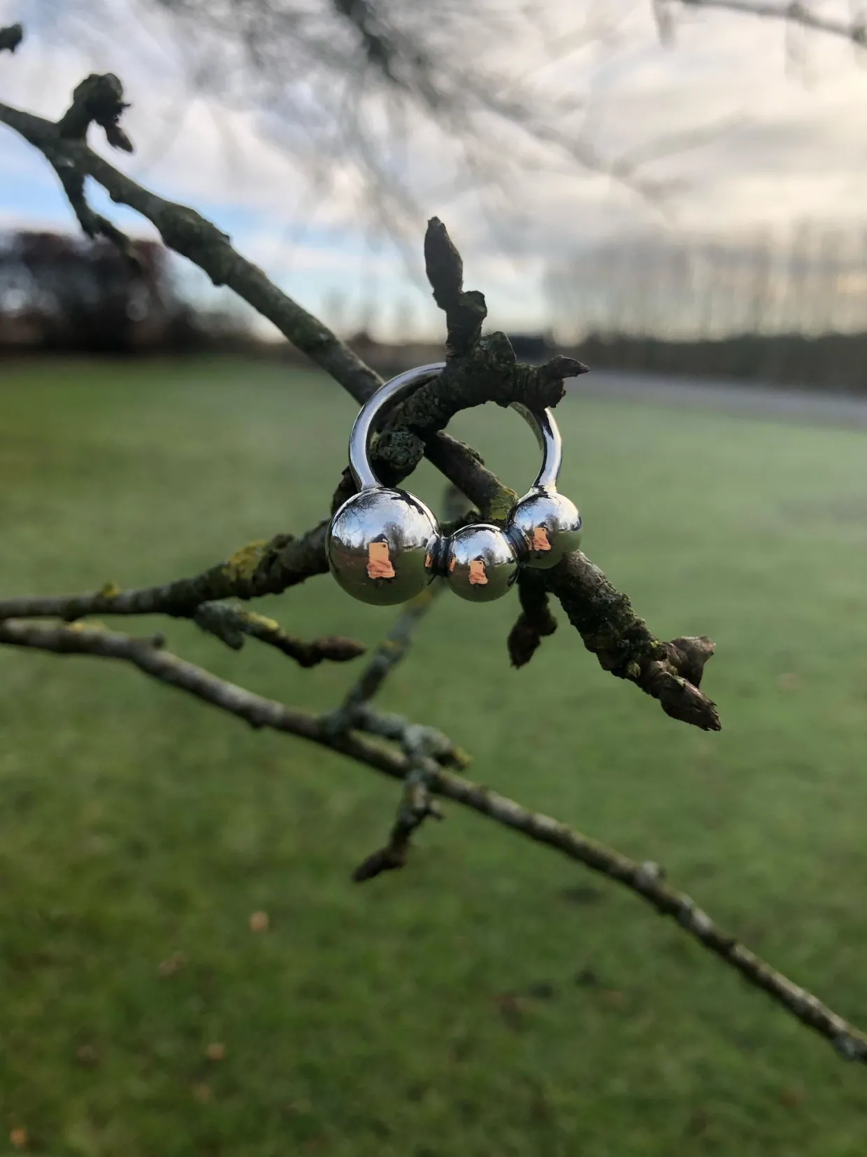 HEIRING RING SØLV MED BOBLER - 29-2-89