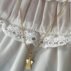 HEIRING SKYTSENGEL LUKKET I 14 KARAT GULD MED BRILLANT - 78-5-72BR