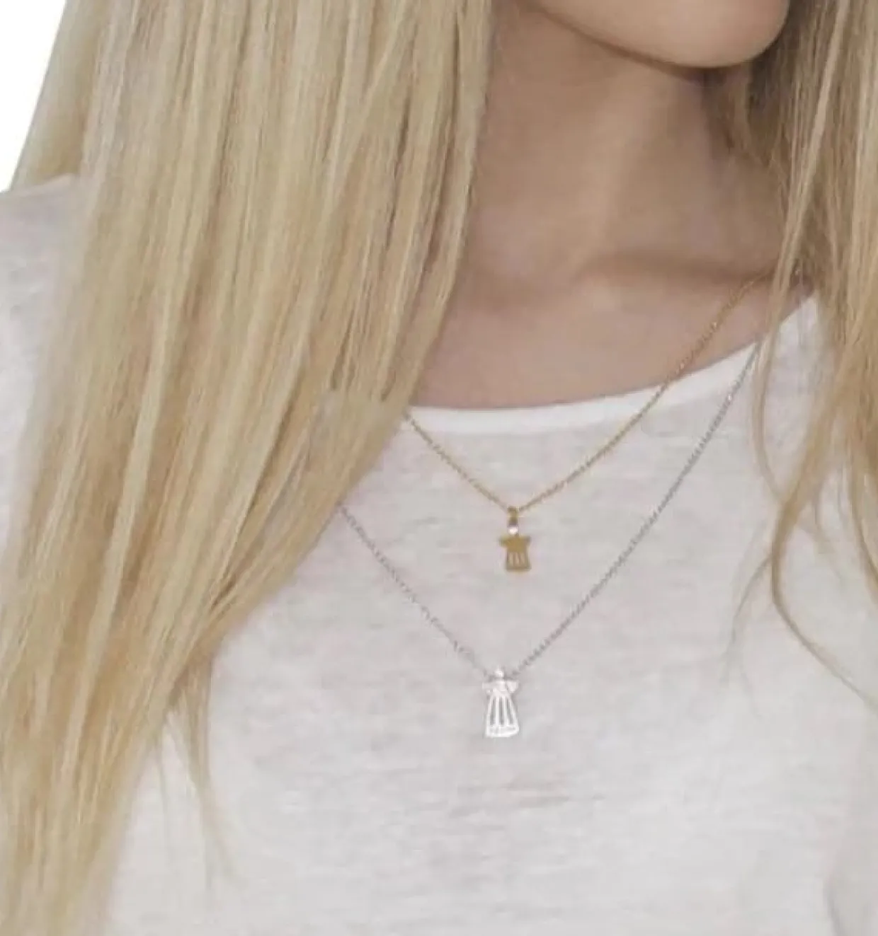 HEIRING SKYTSENGEL VEDHÆNG ÅBEN I 14 KARAT GULD MED BRILLANT - 78-5-71BR