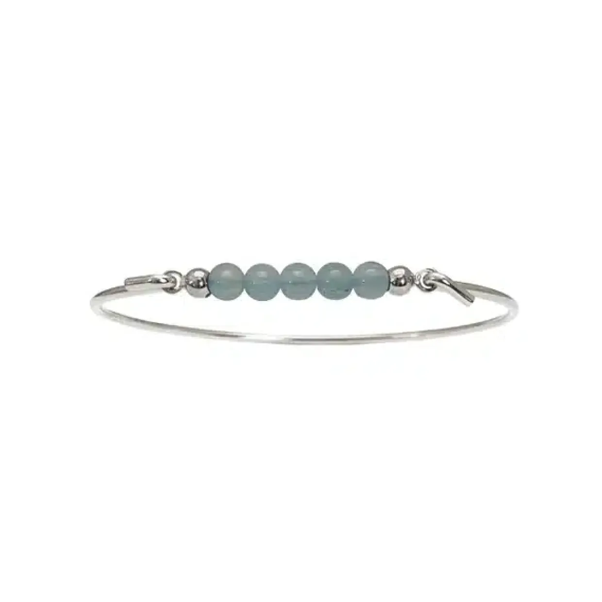 HERING MULTI BANGLE STØRRELSE M ARMBÅND MED AQUAMARIN - 53-4-08RH