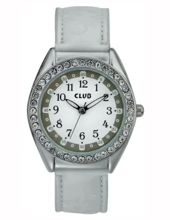 INEX CLUB PIGE UR HVID MED STEN - A65141S0A