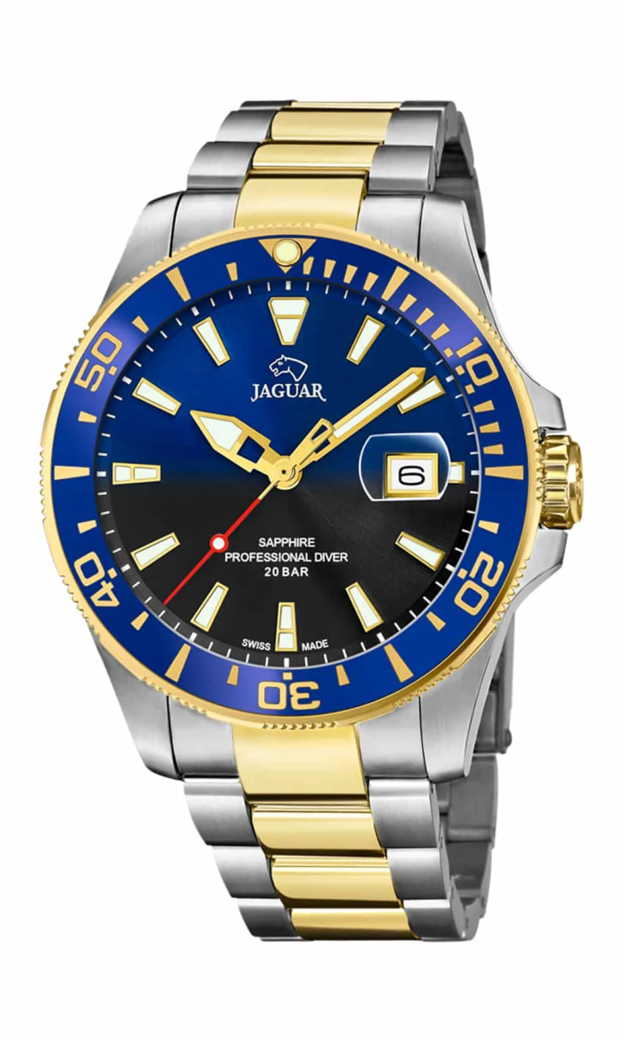 JAGUAR EXECUTIVE DIVER BICOLOR LÆNKE - J863/3