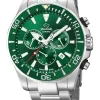 JAGUAR EXECUTIVE DIVER UR HERRE GRØN SKIVE MED CHRONOGRAF - J861/4