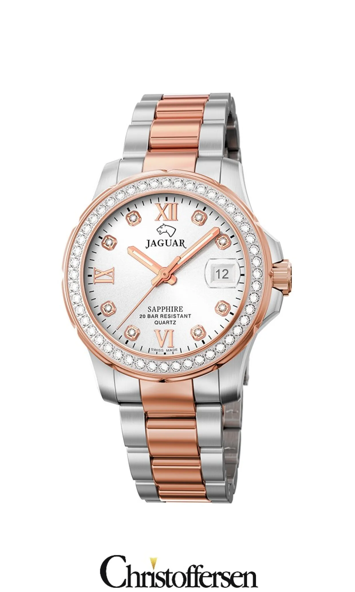 JAGUAR LADY DIVER UR DAME TOFARVET - J894/1