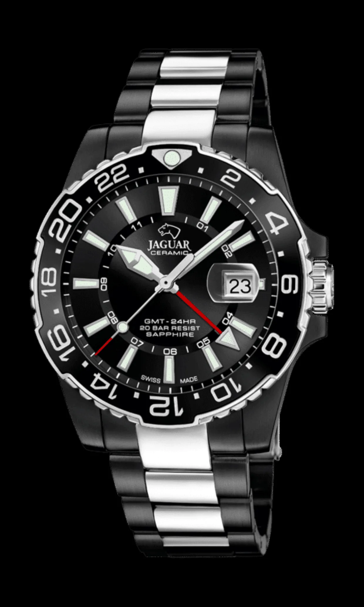 JAGUAR LIMITED EDITION SORT OG STÅL -J1031/1S