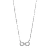 JOANLI NOR AGNANOR HALSKÆDE SØLV 12MM UENDELIGHEDSTEGN MED ZIRKONIA - 20450510900