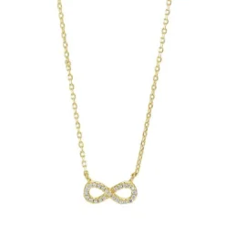 JOANLI NOR AGNANOR UENDELIGHEDSTEGN HALSKÆDE SØLV FORGYLDT - 20450515900