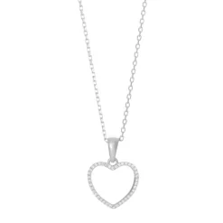 JOANLI NOR AIDANOR HALSKÆDE SØLV HJERTE MED ZIRKONIA - 20450030900