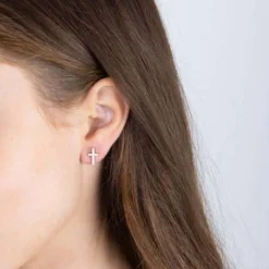 JOANLI NOR ALAINENOR SØLV ØRERINGE KORS - 30450530900