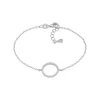 JOANLI NOR ANNANOR ARMBÅND SØLV CIRKEL MED ZIRKONIA - 80450110900