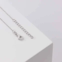 JOANLI NOR ANNANOR HALSKÆDE SØLV CIRKEL MED SYNTETISK ZIRKONIA - 20450050900