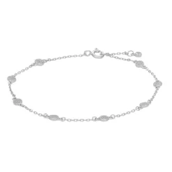 JOANLI NOR ANNIENOR SØLV ARMBÅND MED RUNDE PLADER - 80450680900