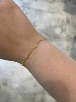 JOANLI NOR ARMBÅND SØLV FORGYLDT ANNIE CIRKLER - 80450685900