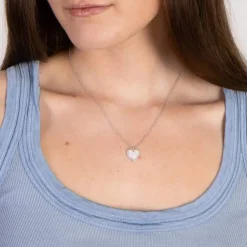 JOANLI NOR DIANOR HALSKÆDE SØLV MED HJERTE - 245 111