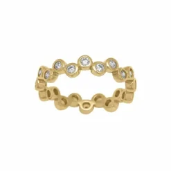 JOANLI NOR EMMYNOR RING FORGYLDT SØLV - 104508759