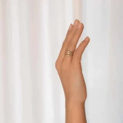 JOANLI NOR EMMYNOR RING FORGYLDT SØLV - 104508759