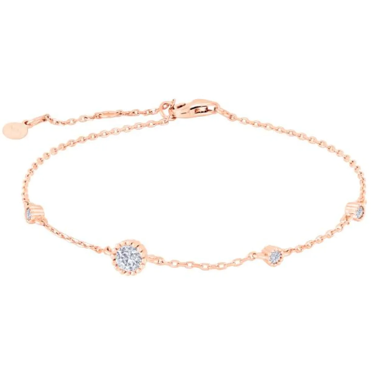 JOANLI NOR JOJONOR ROSA FORGYLDT MED ZIRKONIA - 845 112-4