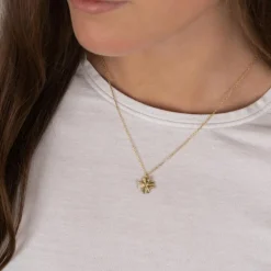 JOANLI NOR JOLINNOR VEDHÆNG SØLV FORGYLDT FIRKLØVER - 20451895900