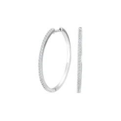 JOANLI NOR JUNENOR ØRERINGE SØLV CREOLER - 345 329