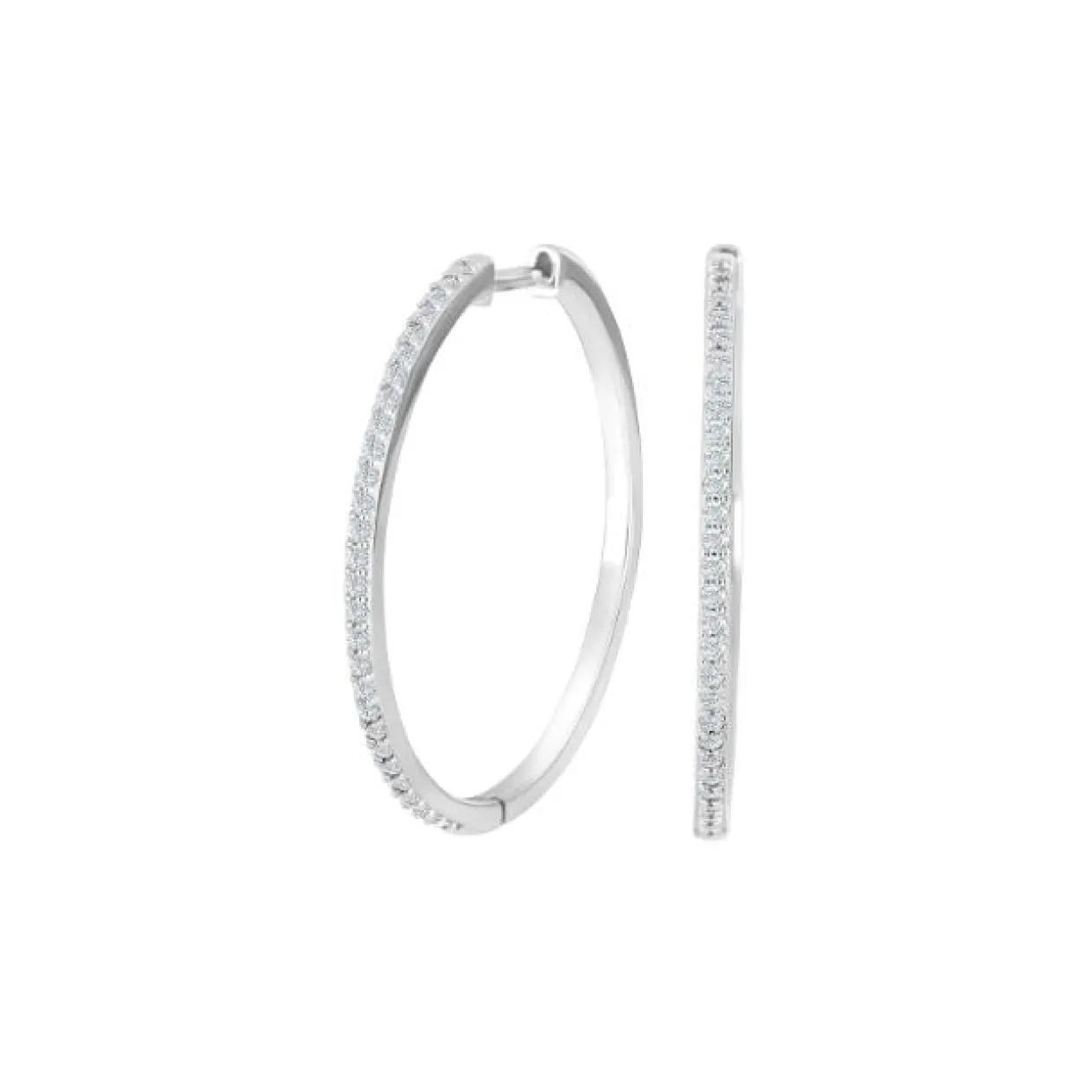 JOANLI NOR JUNENOR ØRERINGE SØLV CREOLER - 345 329