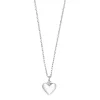 JOANLI NOR LAURANOR SØLV HALSKÆDE M/ HJERTE VEDHÆNG - 20452090900