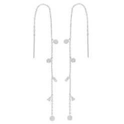 JOANLI NOR SØLV ØRERINGE GWENNOR 13 CM LANGE - 30452570900