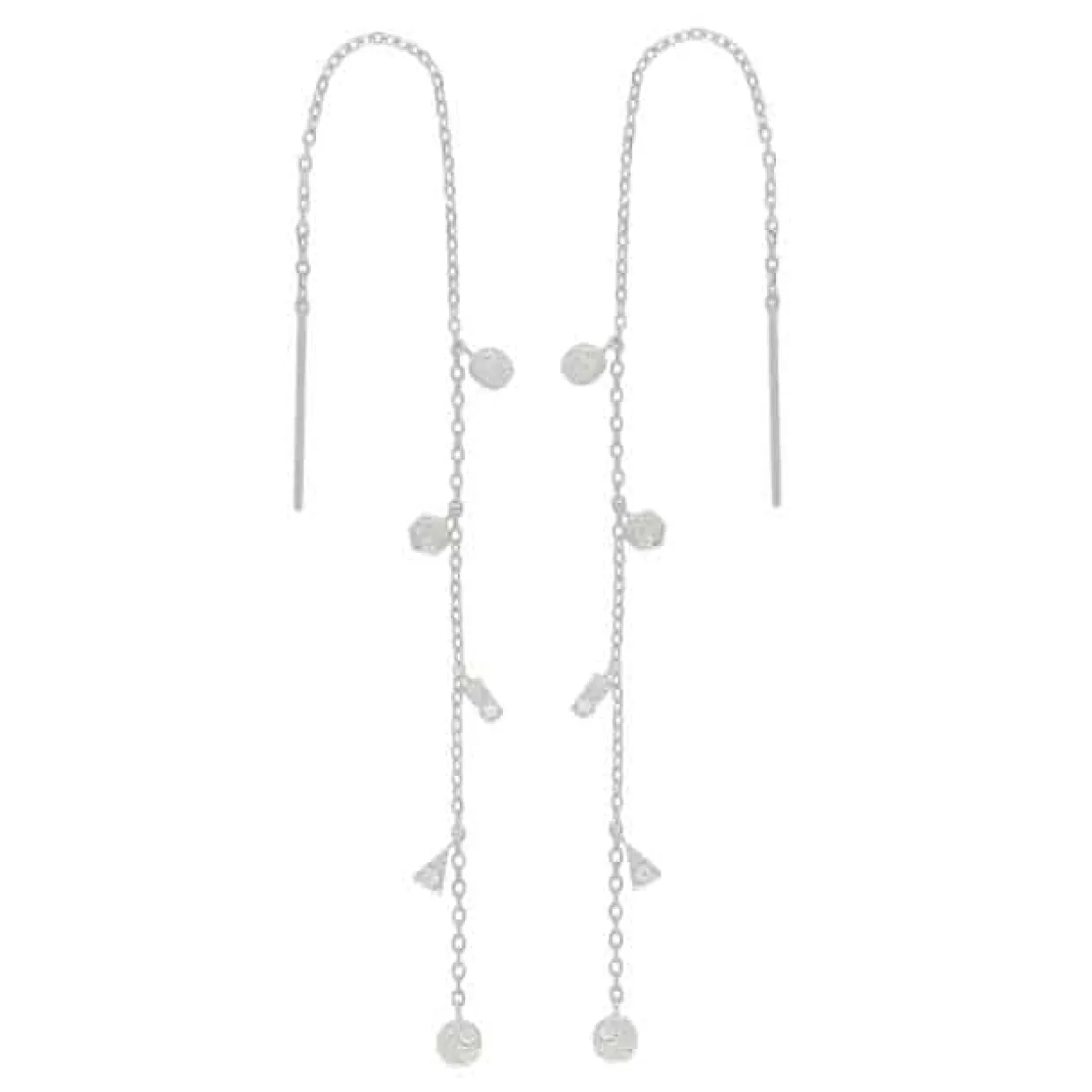 JOANLI NOR SØLV ØRERINGE GWENNOR 13 CM LANGE - 30452570900