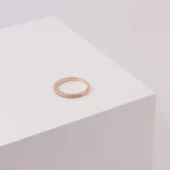 JOANLI NOR SØLV ROSA FORGYLDT RING ADINA MED ZIRKONIA - 104504079