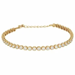 JOANLI NOR TENNIS ARMBÅND FORGYLDT SØLV SYNTETISK ZIRKONIA - 80450515900