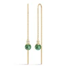 JULIE SANDLAU BERRY CHAIN ØRERINGE MED TURMALIN FARVET KRYSTAL - HKS790GDTMCRCZ