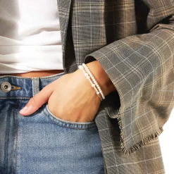 JULIE SANDLAU ESTHER ARMBÅND I 14 KARAT GULD MED PERLER - YG14-BR323XS/S