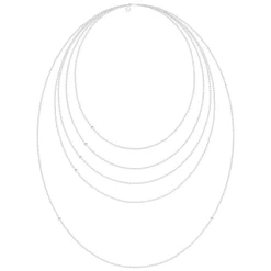 JULIE SANDLAU FINA HALSKÆDE I SØLV 45 CM - NL549RHCZ45